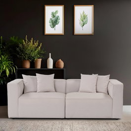 Atelier Del Sofa Mora XL 2 Seat - Ecru